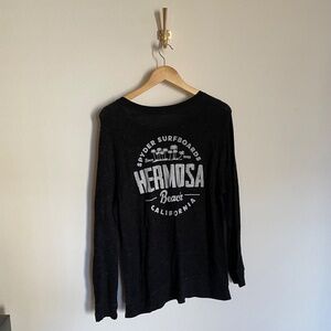 Techstyles Spyder Surfboards Sweatshirt Women's LG Black Beach Casual